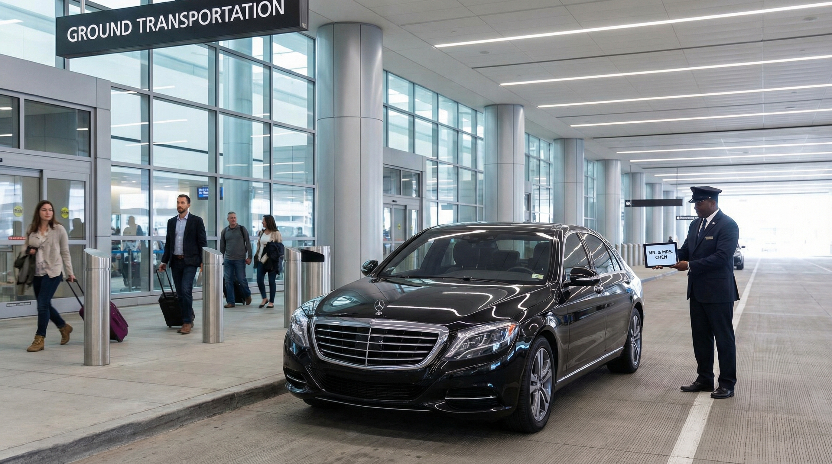 Logan Airport limo and black car service in Boston